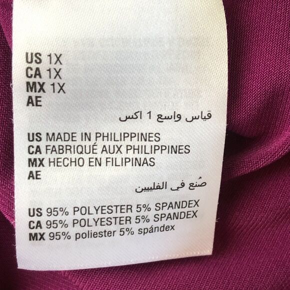 INC International Concepts Women’s Purple Embellished Blouse Size 1X NWOT - Picture 11 of 13